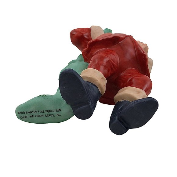 Hallmark Cards Favorite Santa Ornament Hand Painted Fine Porcelain 1987 No Box - Picture 7 of 7